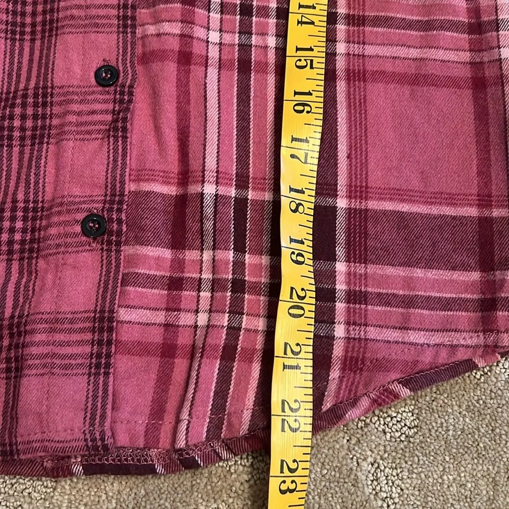 NWT Girls 2 Piece Pink Flannel Shirt & Leggings, Sz 12